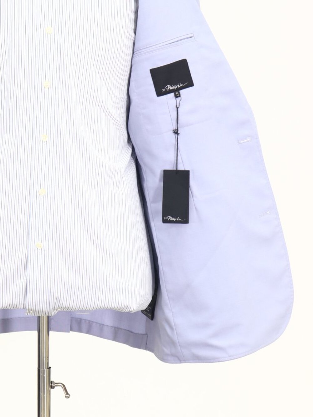 3.1 Phillip Lim 40L Blue Blazer Sport Coat Jacket 2-Button Solid W871 - Picture 11 of 11